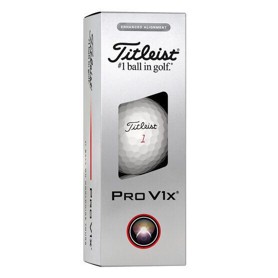 Titleist Pro V1X Enhanced Alignment Golfbälle weiß
