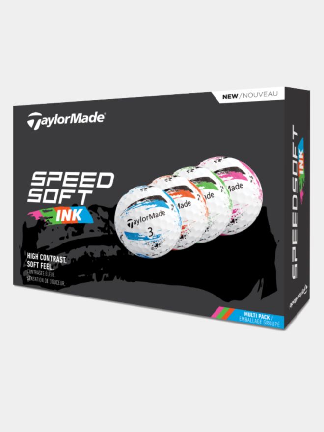 TaylorMade SpeedSoft Ink Multi Golfbälle bunt
