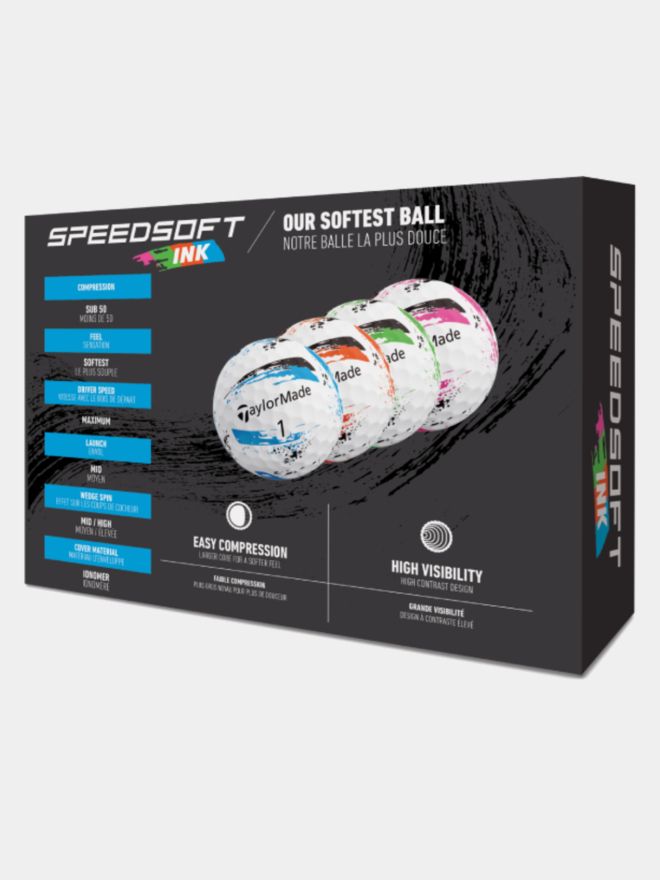 TaylorMade SpeedSoft Ink Multi Golfbälle bunt