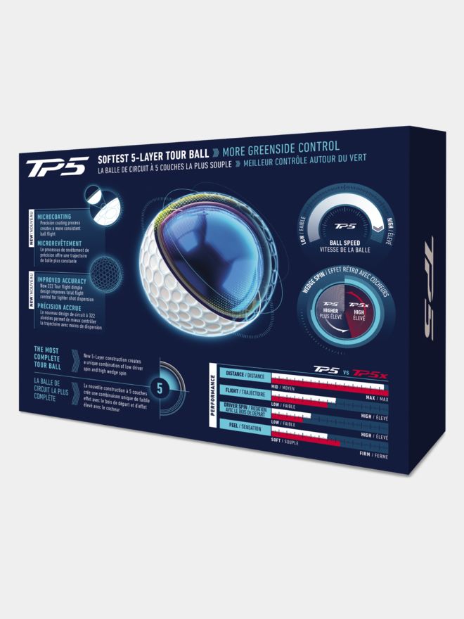 TaylorMade TP5 Golfbälle weiß