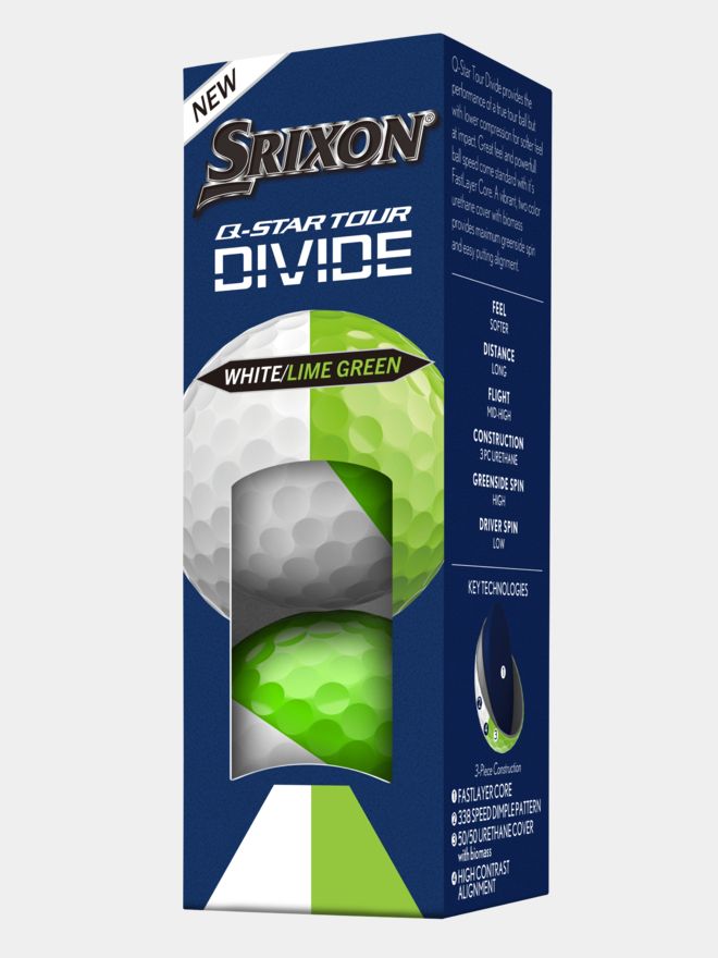 Srixon Q-Star Tour Divide Golfbälle weiß