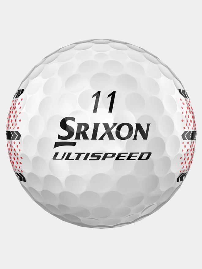 Srixon Q-Star Ultispeed Trackline GOlfbälle weiß