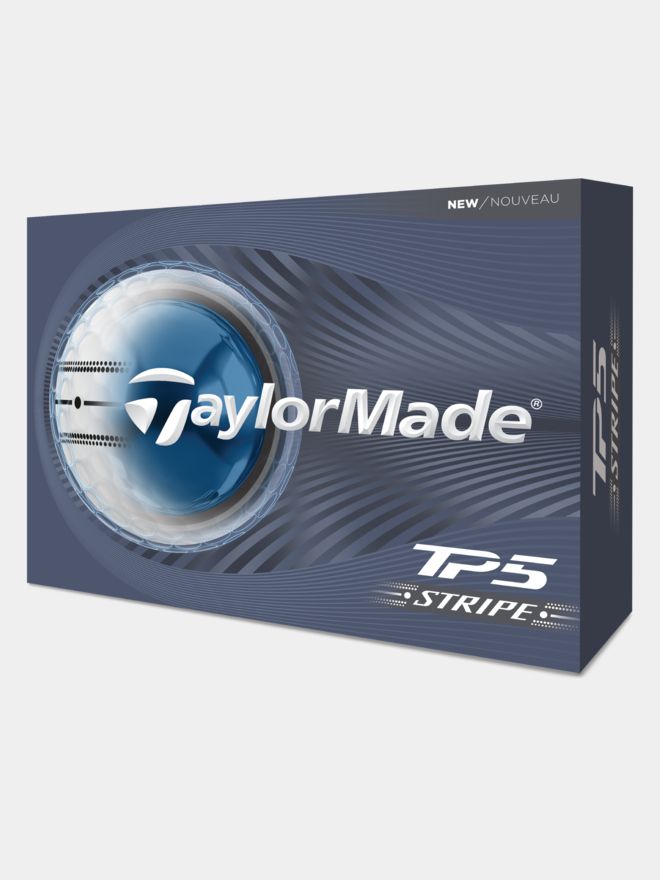 TaylorMade TP5 Stripe Golfbälle weiß