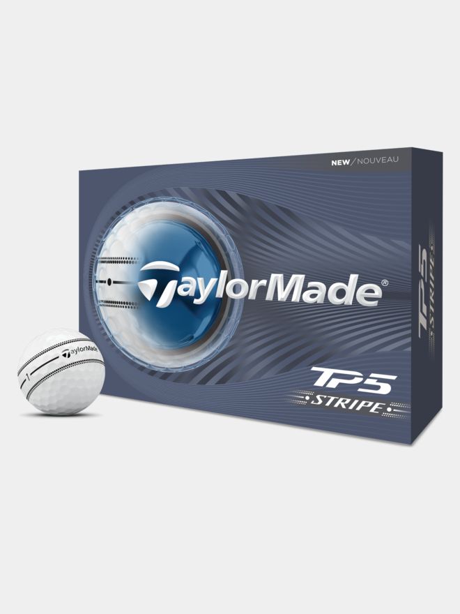 TaylorMade TP5 Stripe Golfbälle weiß