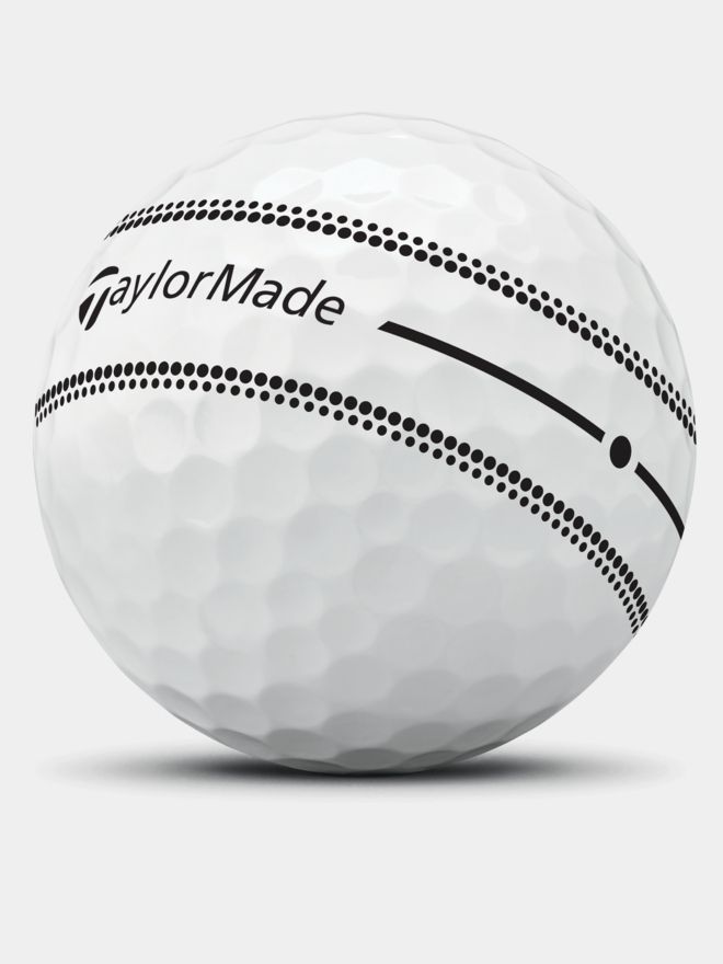 TaylorMade TP5 Stripe Golfbälle weiß