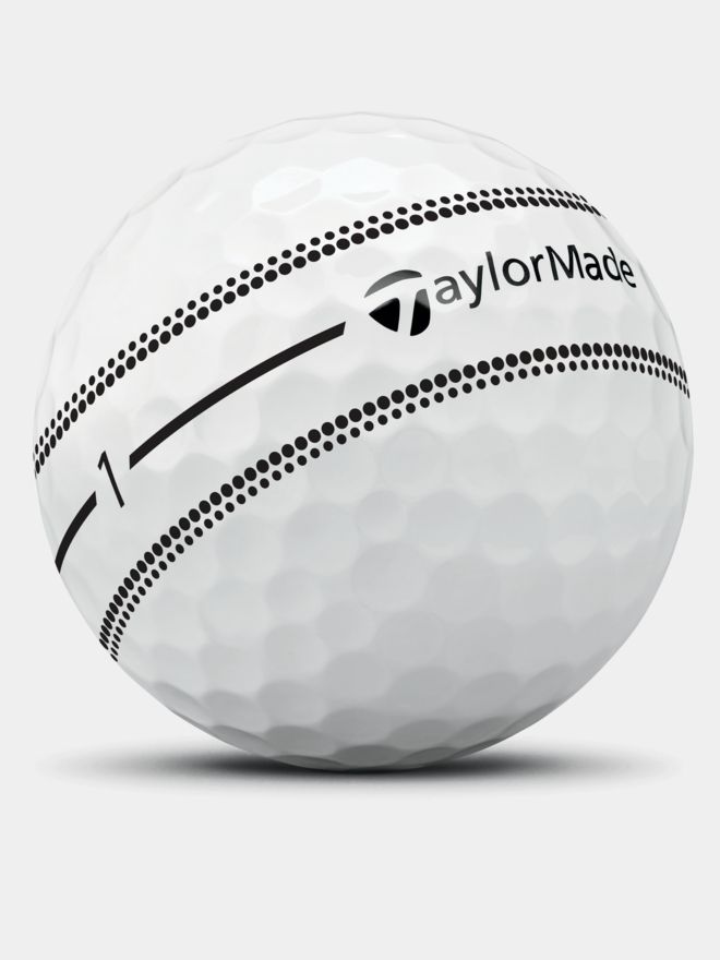 TaylorMade TP5 Stripe Golfbälle weiß