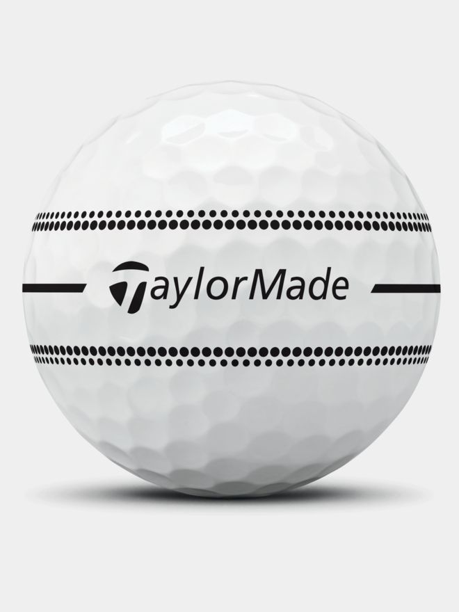 TaylorMade TP5x Stripe Golfbälle weiß