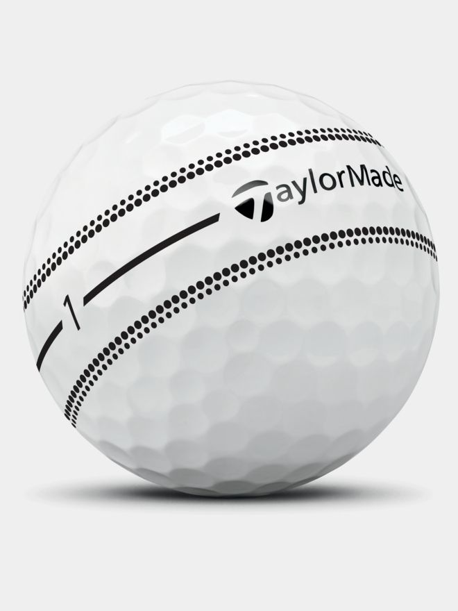 TaylorMade TP5x Stripe Golfbälle weiß