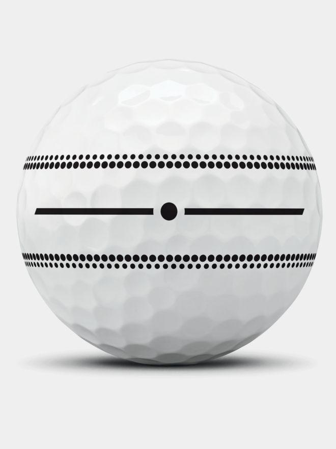 TaylorMade TP5x Stripe Golfbälle weiß