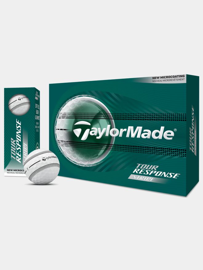 TaylorMade Tour Response Stripe Golfbälle weiß