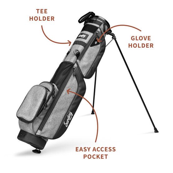 Sunday Golf The Loma XL Standbag šedá