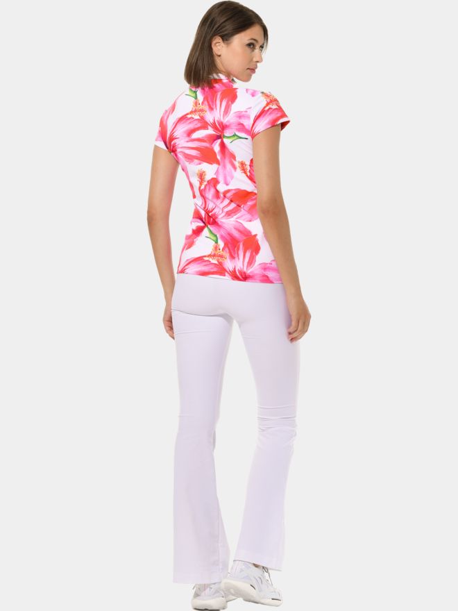 MDC 3/4 Arm Polo pink