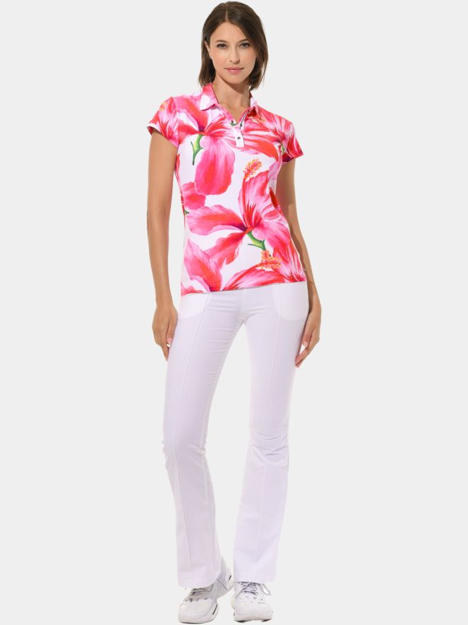 MDC 3/4 Arm Polo pink