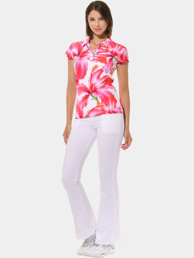 MDC 3/4 Arm Polo pink