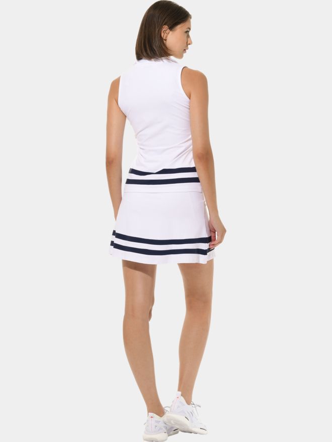 MDC Zip ohne Arm Polo weiß