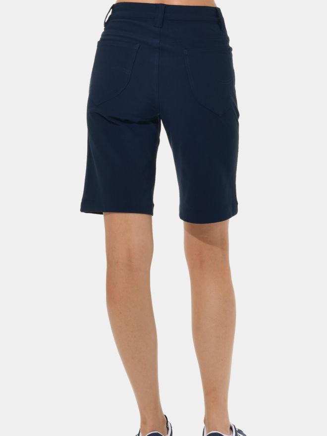 MDC Wide Leg Bermuda navy
