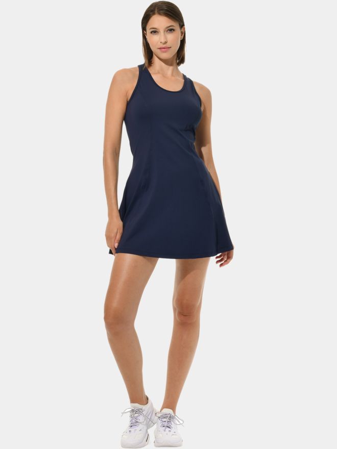 MDC Racerback ohne Arm Kleid navy