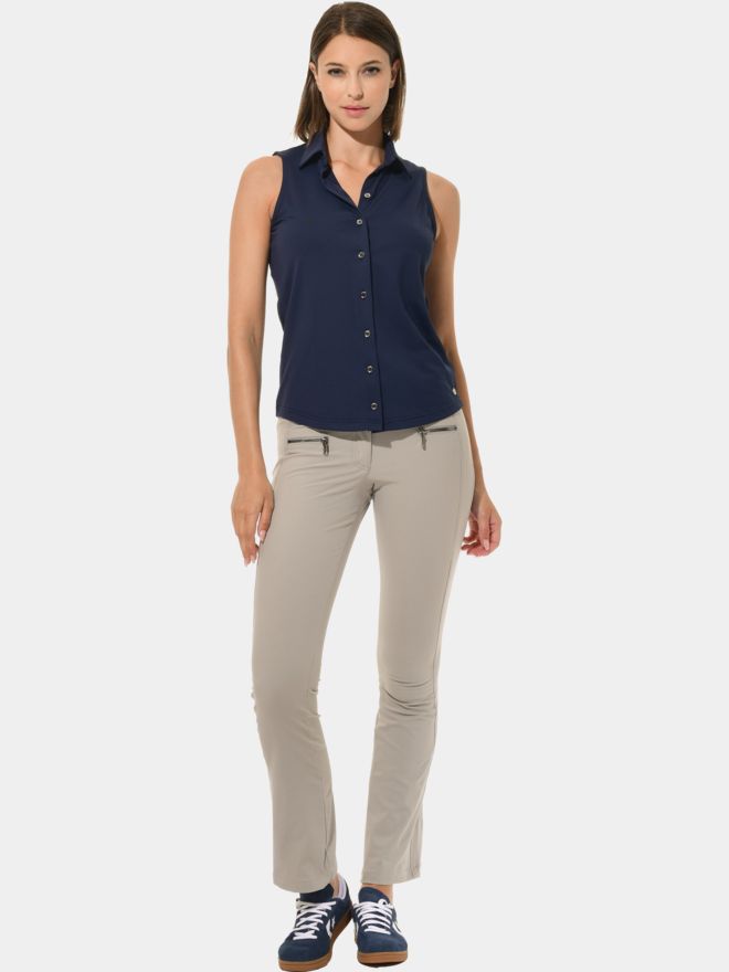 MDC Button ohne Arm Down Polo navy