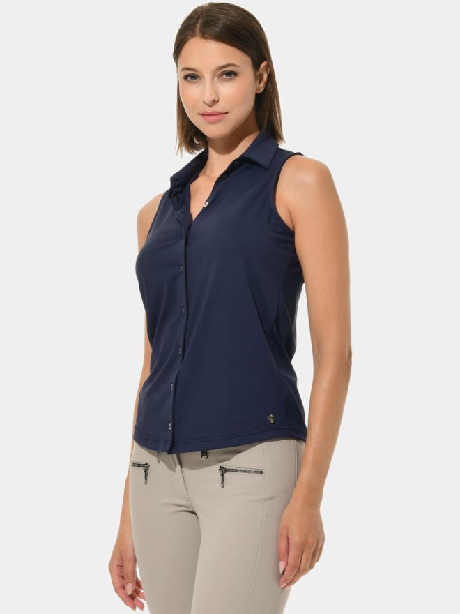 MDC Button ohne Arm Down Polo navy