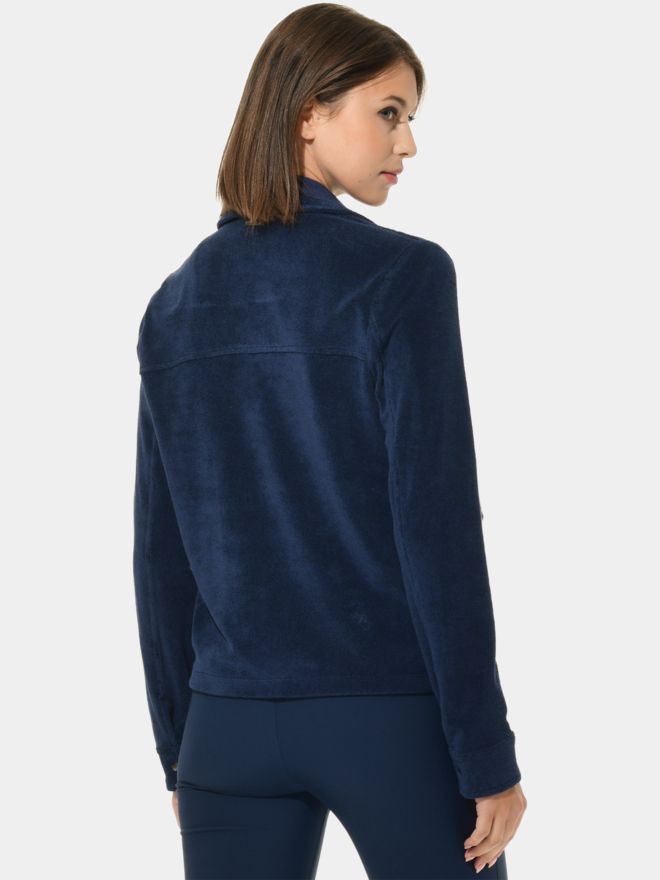 MDC Knitted Full Zip Jacket navy