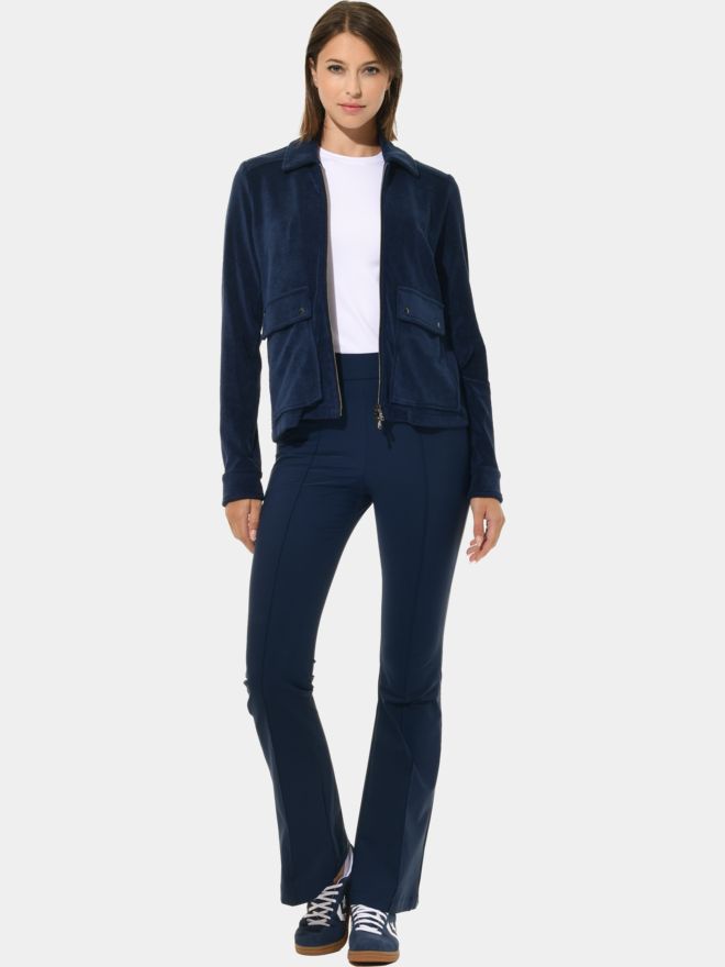 MDC Knitted Full Zip Jacket navy