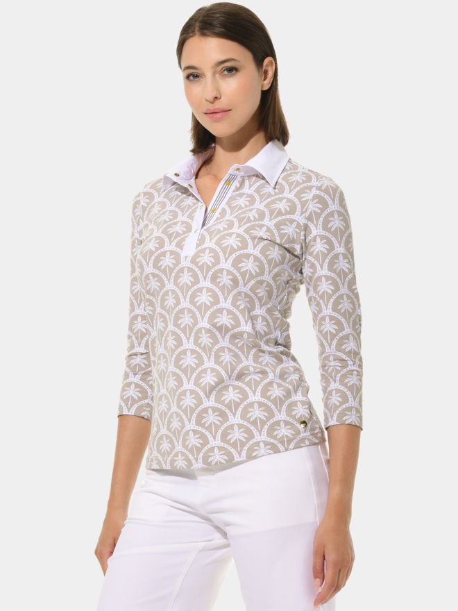 MDC 3/4 Arm Polo taupe