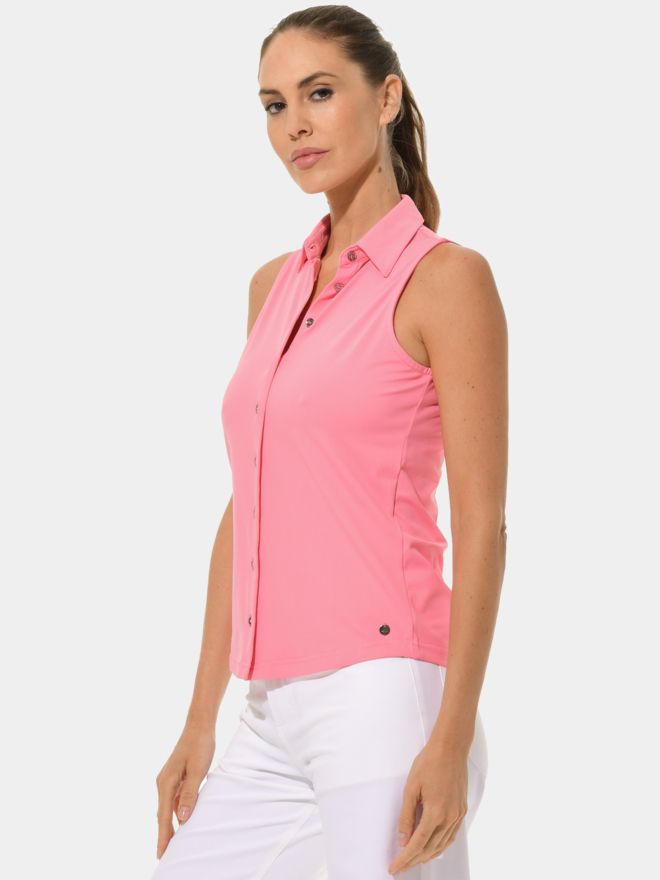 MDC Button ohne Arm Down Polo rosa