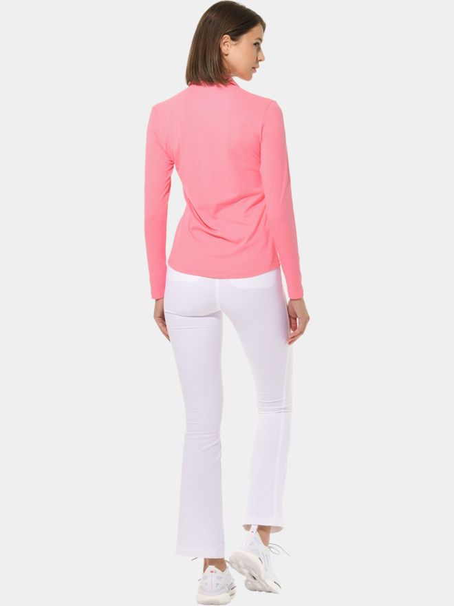 MDC Button Down Langarm Polo rosa