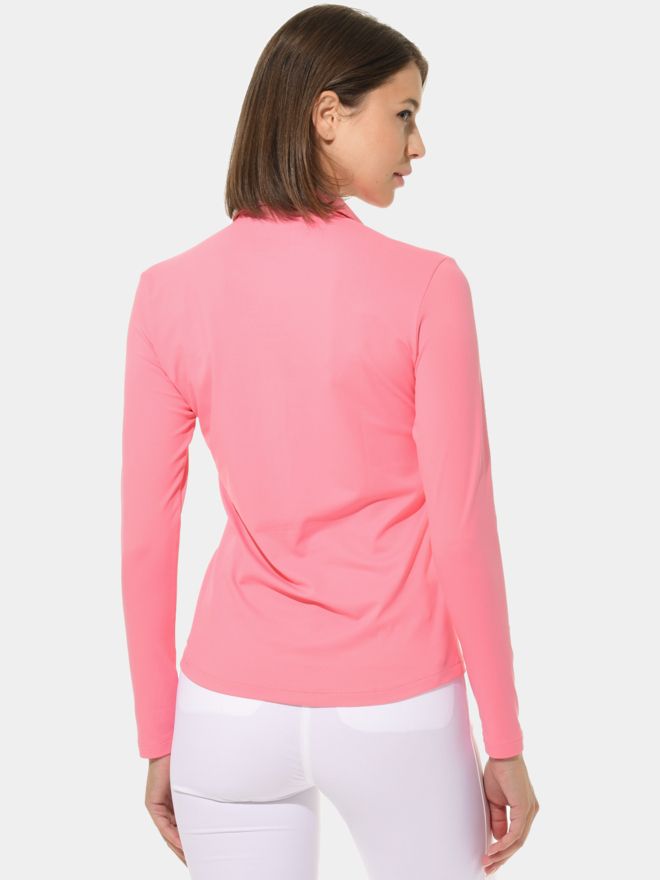 MDC Button Down Langarm Polo rosa
