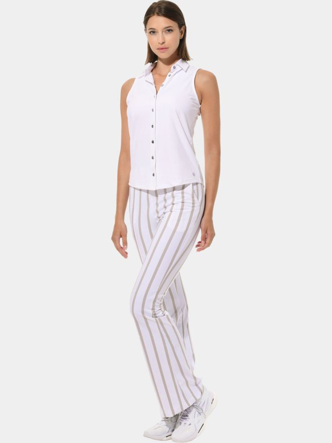 MDC Button ohne Arm Down Polo weiß