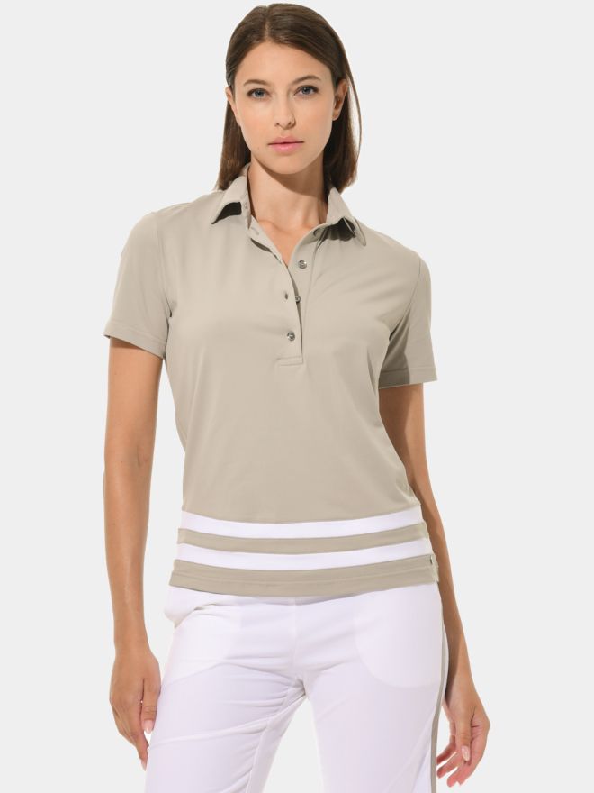MDC Halbarm Polo sand