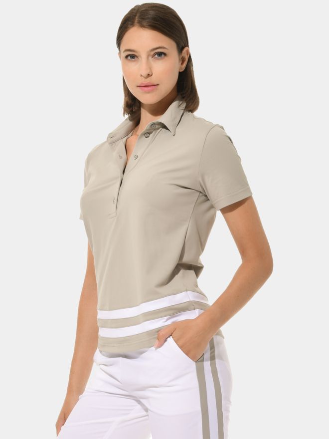 MDC Halbarm Polo sand