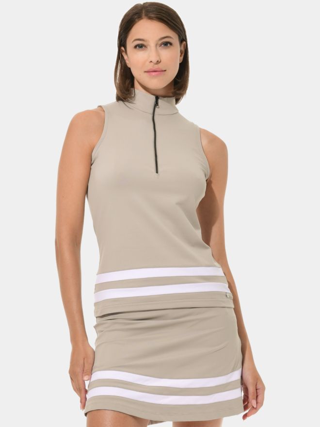 MDC Zip ohne Arm Polo sand