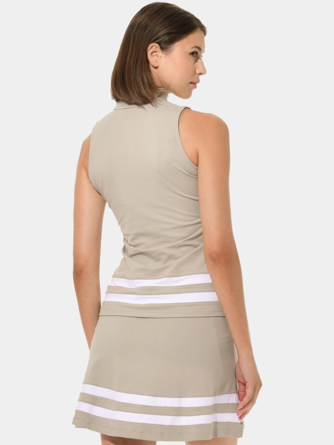 MDC Zip ohne Arm Polo sand