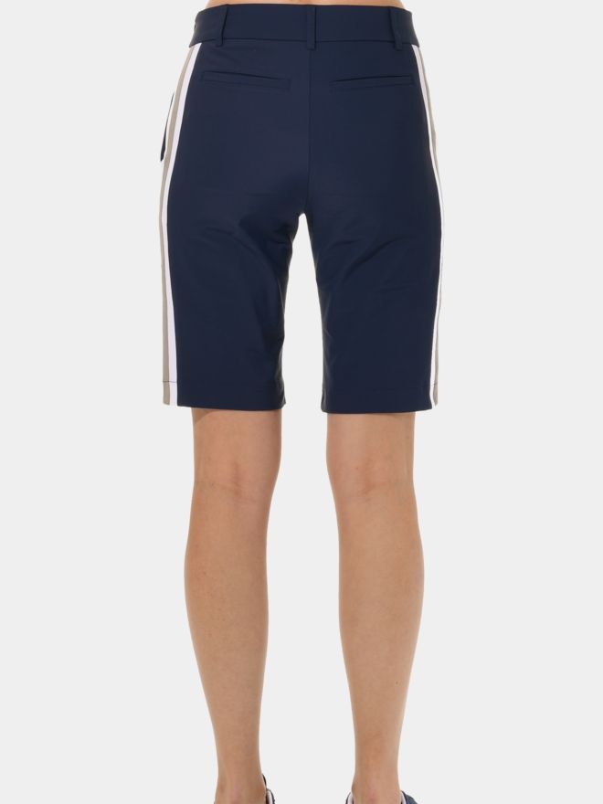 MDC Side Zip Bermuda navy