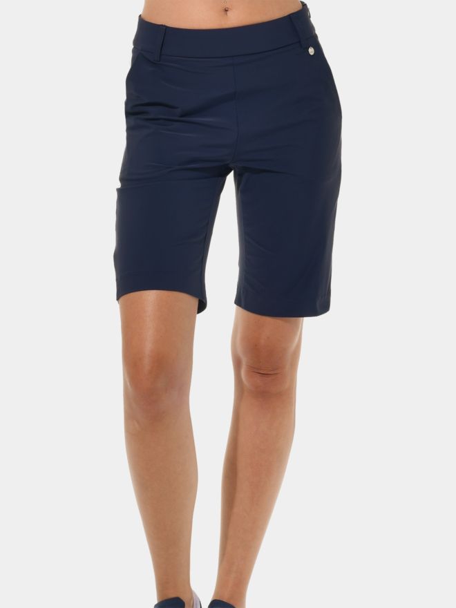 MDC Side Zip Bermuda navy