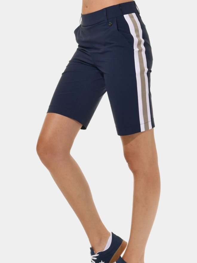 MDC Side Zip Bermuda navy