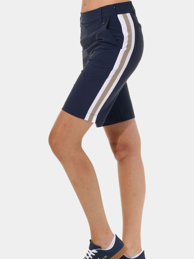 MDC Side Zip Bermuda navy