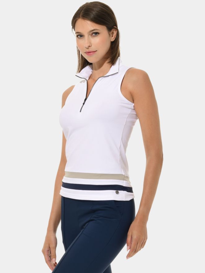 MDC Zip ohne Arm Polo mehrfarbig