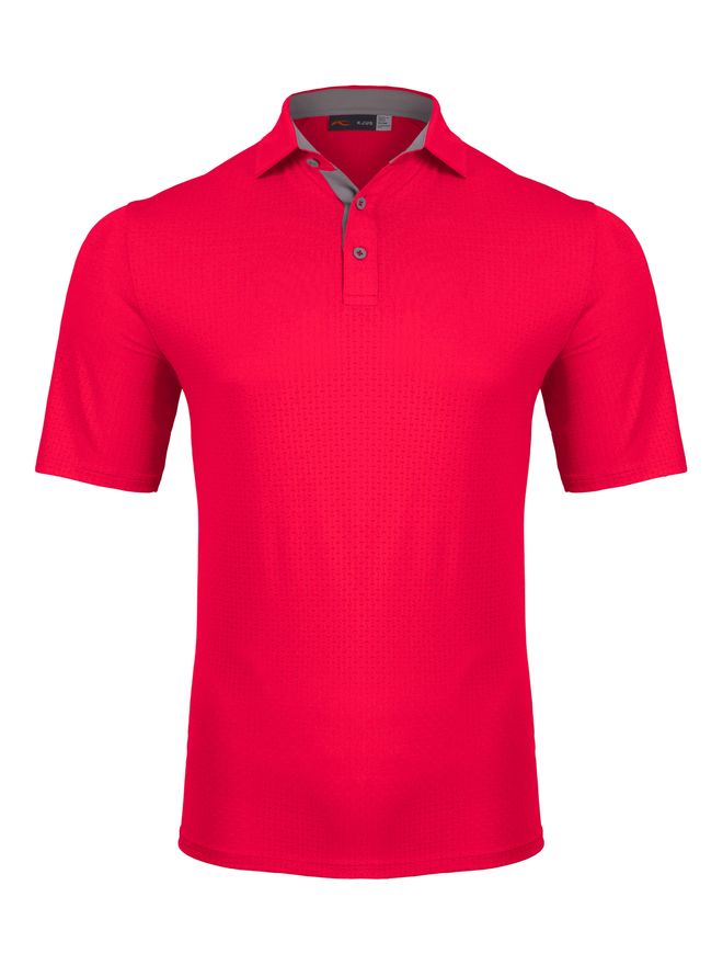 Kjus Men Savin Structure Halbarm Polo rot