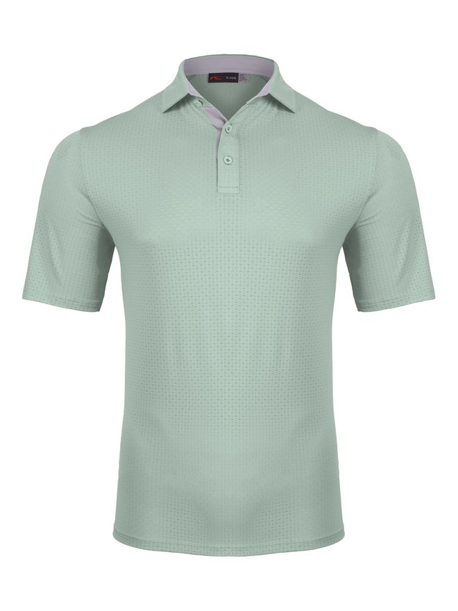 Kjus Men Savin Structure Halbarm Polo hellgrün