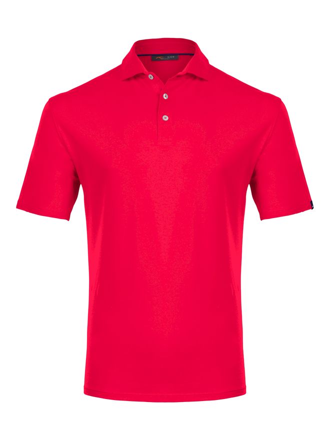 Kjus Men Hollow Pima Halbarm Polo rot