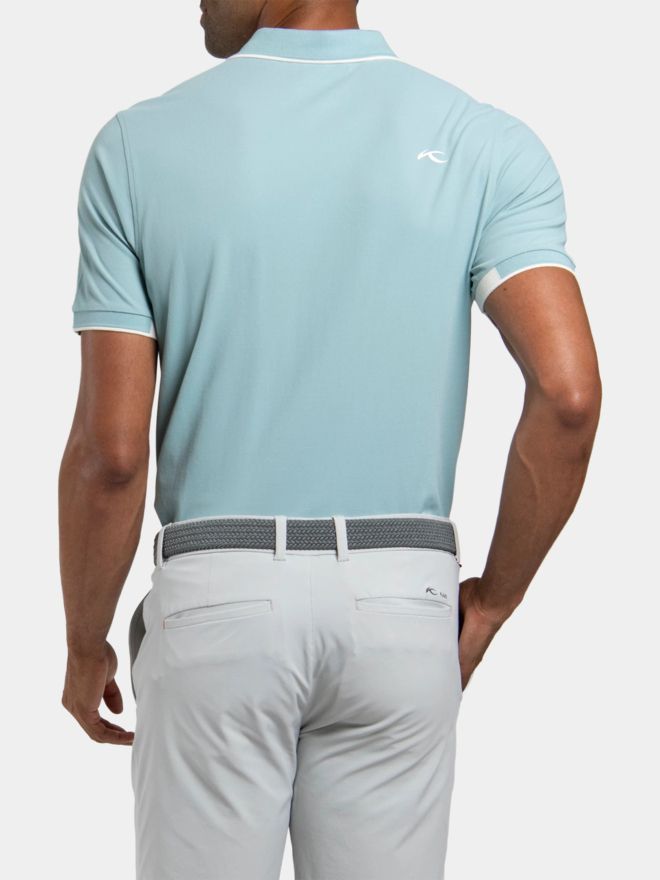 Kjus Men Stan 2.0 Halbarm Polo hellblau