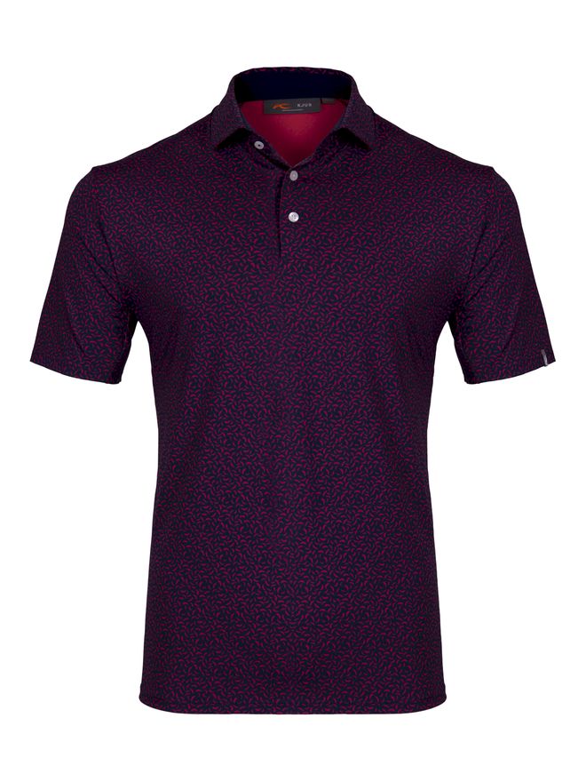 Kjus Men Golfer Halbarm Polo dunkelrot