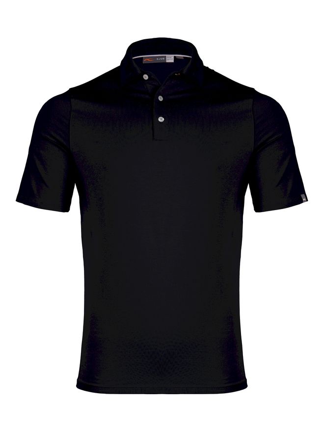 Kjus Men Hollow Pima Halbarm Polo schwarz