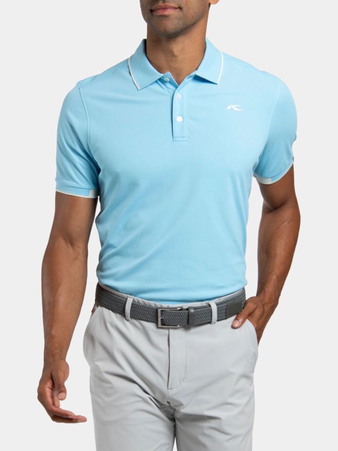 Kjus Pánská polokošile Stan 2.0 s krátkým rukávem světle modrá