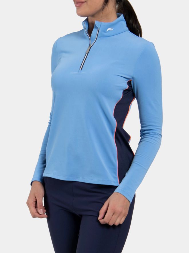Kjus Women Shift Half-Zip Stretch Midlayer blau