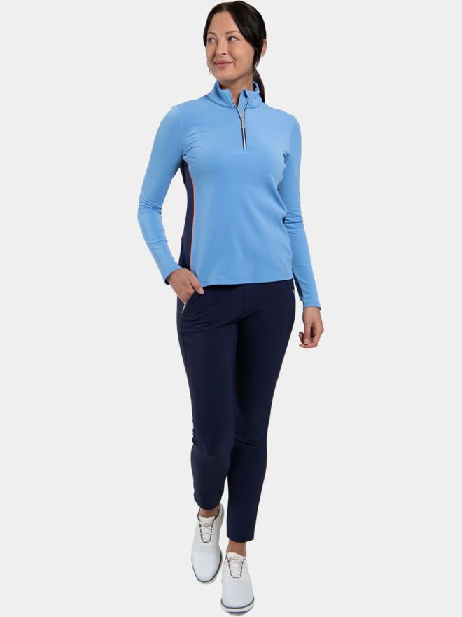 Kjus Women Shift Half-Zip Stretch Midlayer blau