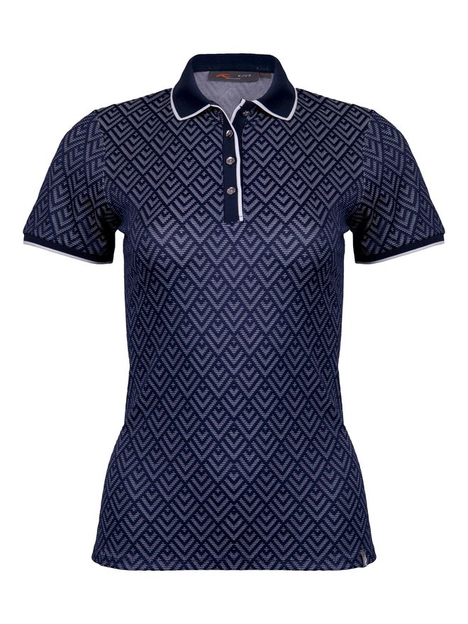 Kjus Women Ella Structure Halbarm Polo navy