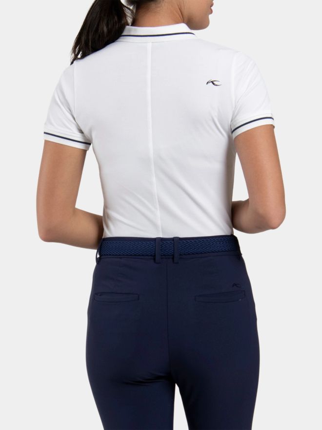 Kjus Women Sanna 2.0 Halbarm Polo weiß